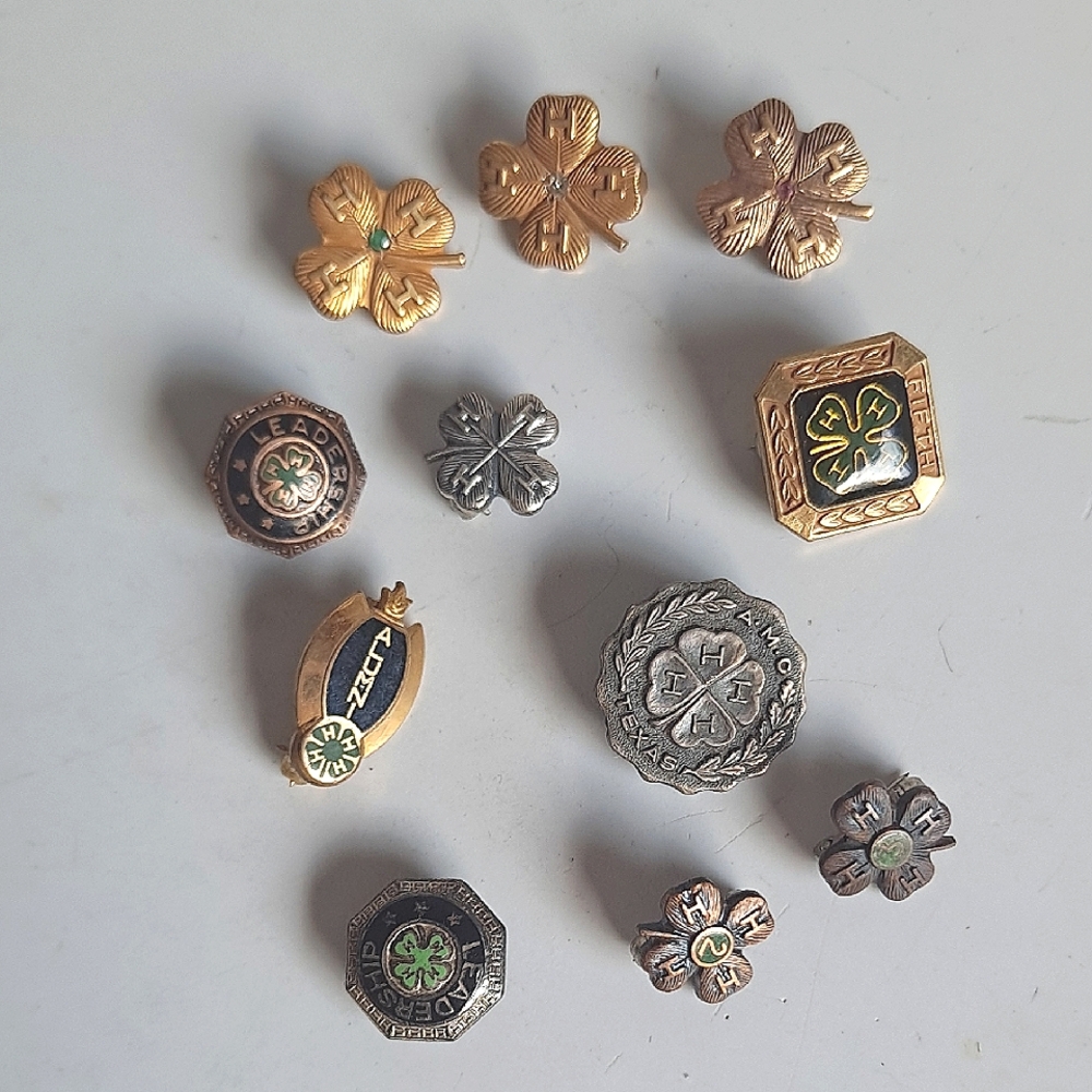 Vintage 4H Club Pin Bundle